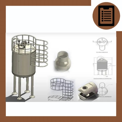 دوره آموزش نقشه کشی ساخت مخازن تحت فشار با اتوکد (مهندسی شیمی)