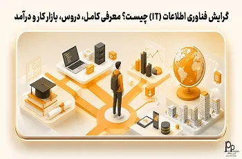 گرایش فناوری اطلاعات (IT) چیست؟ معرفی کامل، دروس، بازار کار و درآمد