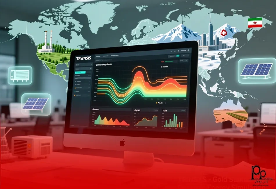 میزان استفاده از نرم افزار ترنسیس trnsys